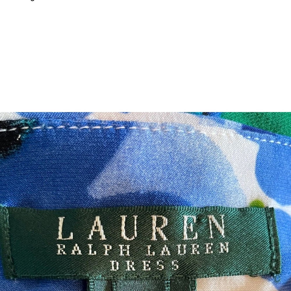 Ralph Lauren Vibrant Blue and Green Midi Dress - Picture 9 of 16